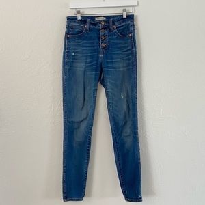 🩷Madewell 10” high rise jeans medium wash size 26